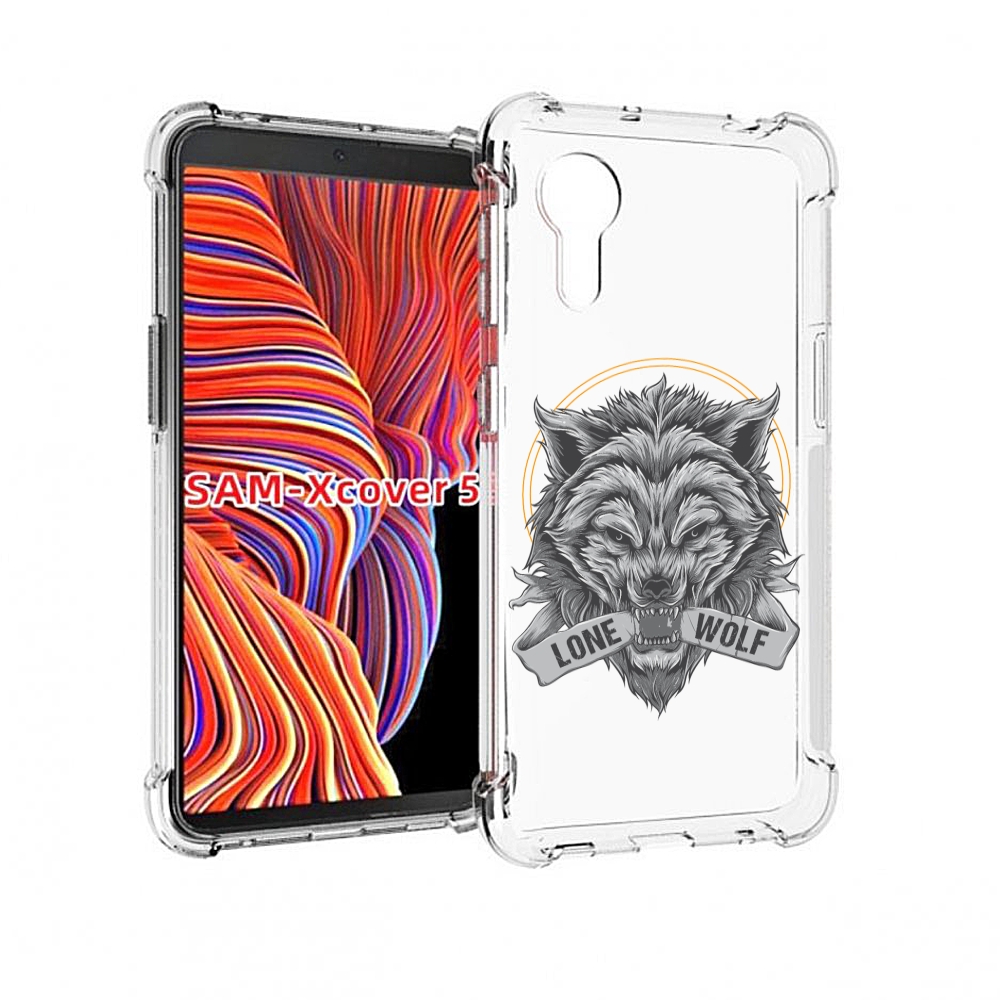

Чехол MyPads Одинокий-волк мужской для Samsung Galaxy Xcover 5, Прозрачный, Tocco