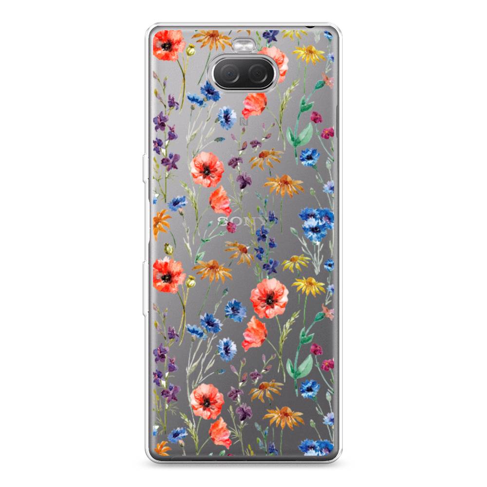 

Силиконовый чехол "Маки и васильки фон" на Sony Xperia XA3 Ulta, 53950-8