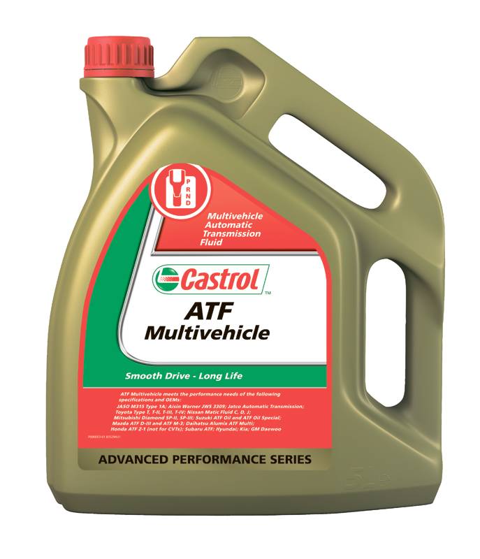 фото Масло трансмиссионное castrol atf multivehicle 5л 4671740100