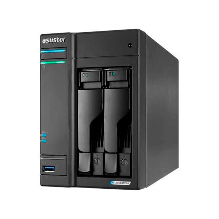 фото Сетевое хранилище данных asustor lockerstor 2 as6602t black