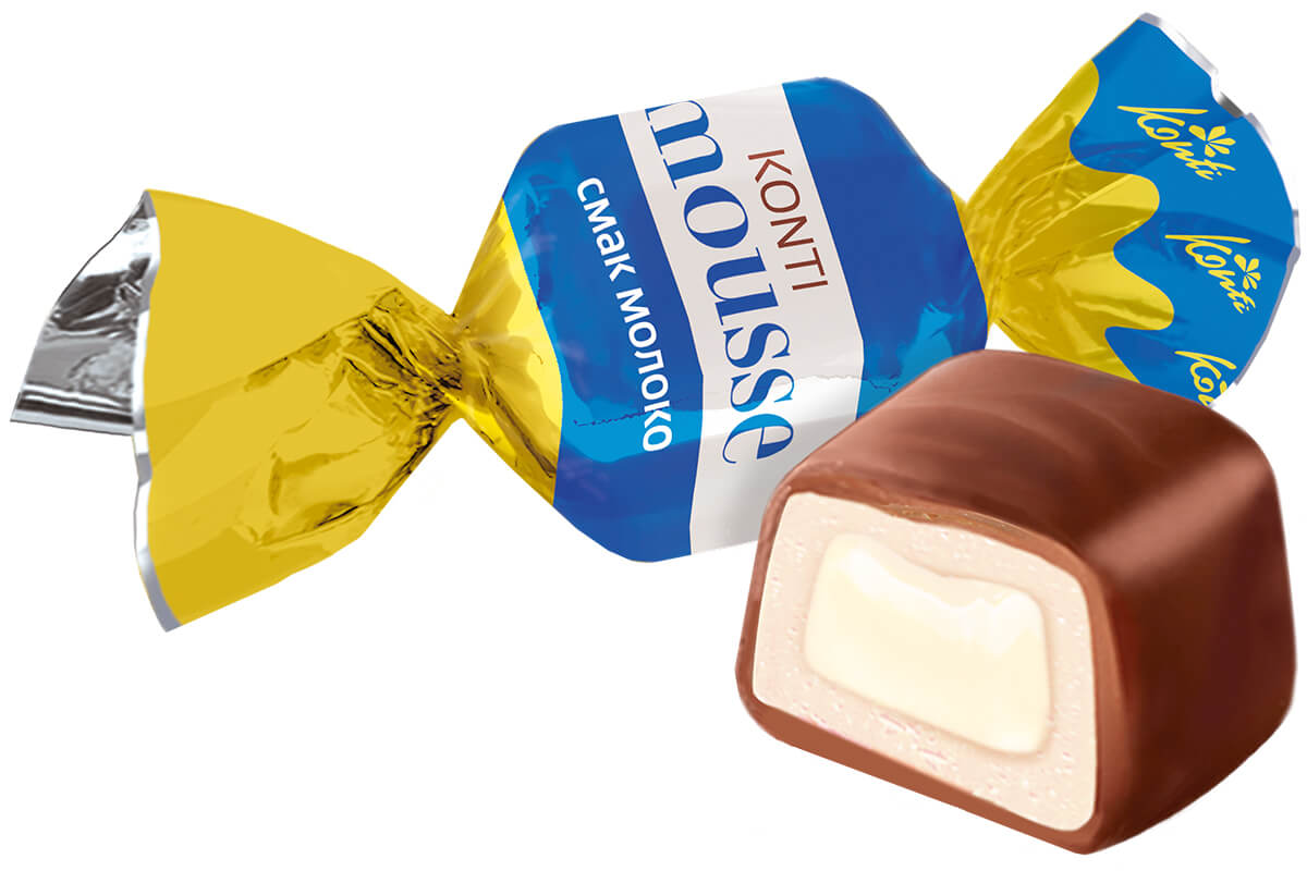 

Конфеты глазированные Конти Mousse молоко
