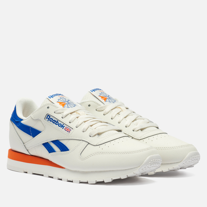 

Кроссовки Reebok Classic Leather бежевый, размер 45 EU, Classic Leather