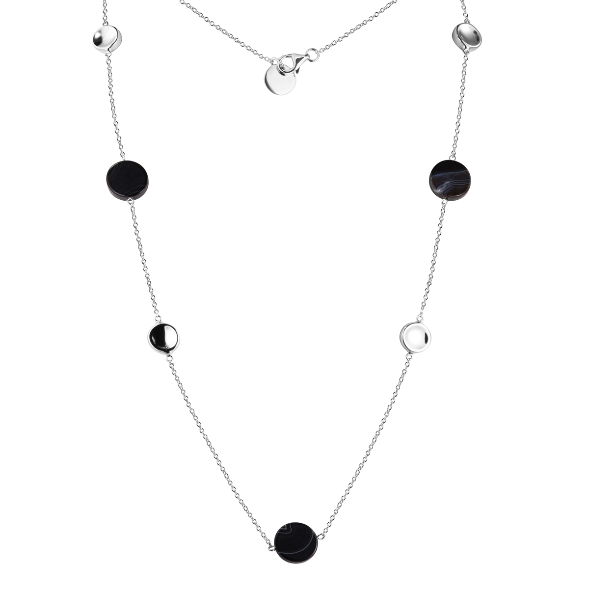 

Колье из серебра с агатом 80 см Balex Jewellery 9432930246, 9432930246