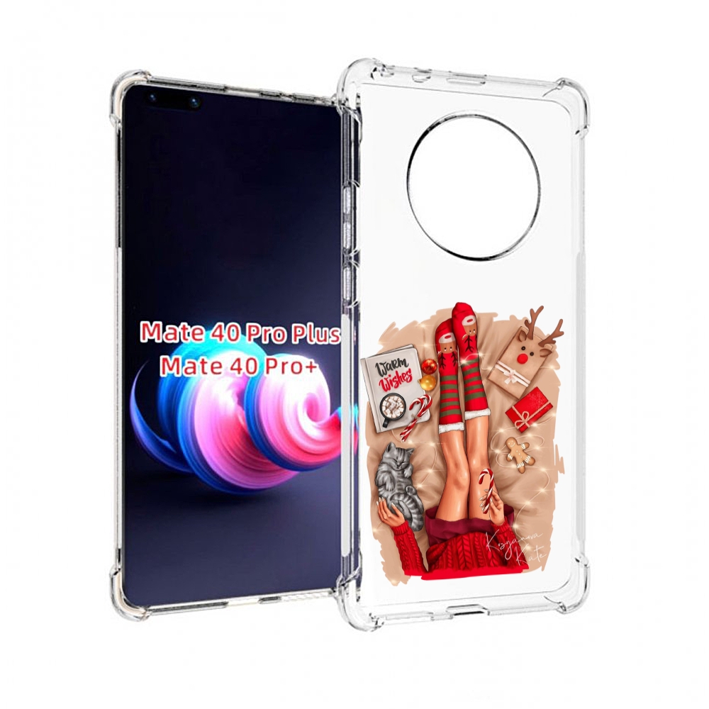 

Чехол MyPads уютный-арт женский для Huawei Mate 40 Pro+ Plus, Прозрачный, Tocco