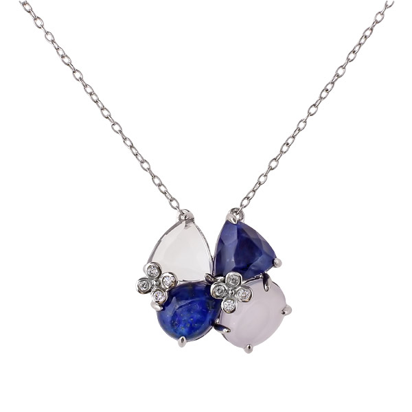 

Колье из серебра 45 см Balex Jewellery 9430930077, горный хрусталь, 9430930077