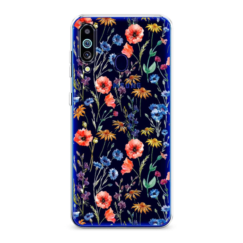

Чехол Awog на Samsung Galaxy M40/A60 "Маки и васильки фон", 28750-8
