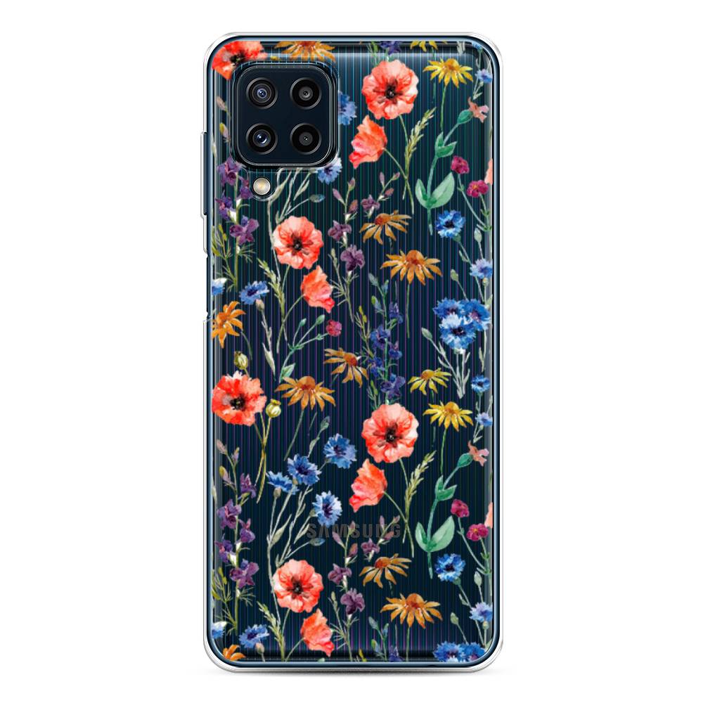 

Чехол Awog на Samsung Galaxy M32 / Самсунг M32 "Маки и васильки фон", 2103550-8