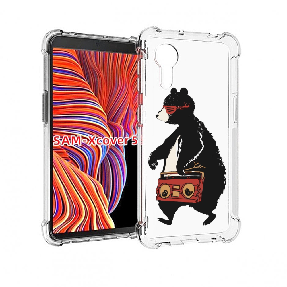 Чехол MyPads Музыкальный медведь для Samsung Galaxy Xcover 5