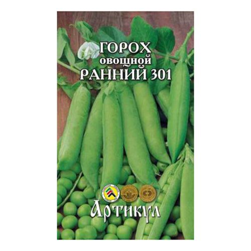 

Семена горох Ранний 301 Артикул 1 уп.