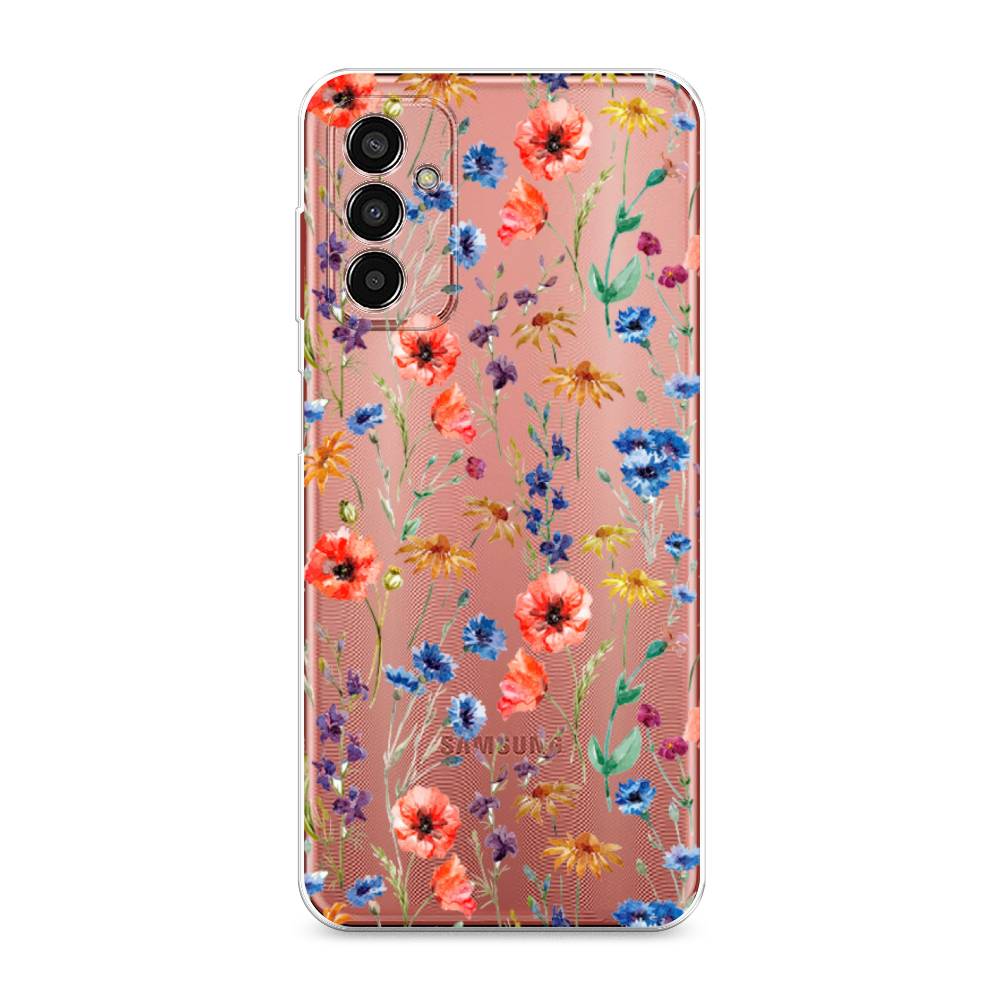 

Чехол Awog на Samsung Galaxy M13 / Самсунг M13 "Маки и васильки фон", 2106850-8