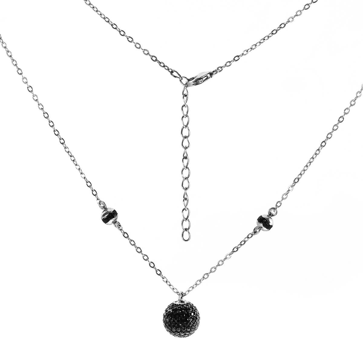 Колье из серебра 40 см Balex Jewellery 9418910208, фианит