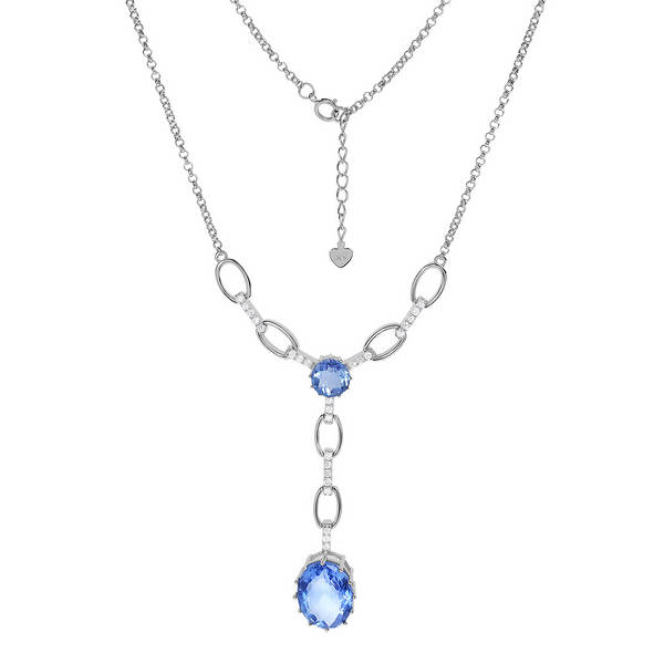 

Колье из серебра с флюоритом и фианитом 45 см Balex Jewellery 9416930105, 9416930105