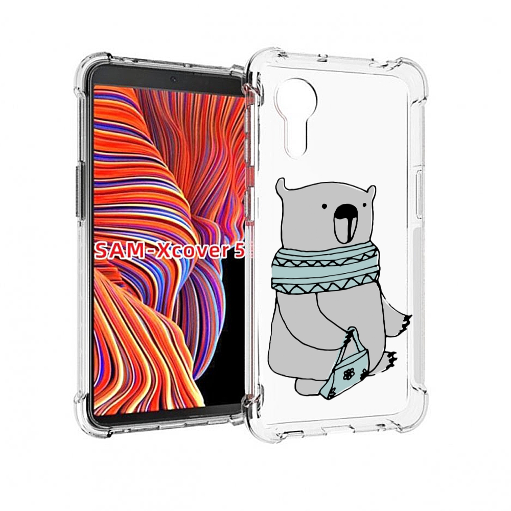

Чехол MyPads Модный медведь для Samsung Galaxy Xcover 5, Прозрачный, Tocco