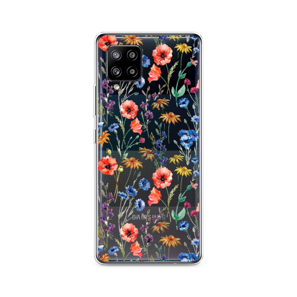 

Чехол Awog на Samsung Galaxy A42 / Самсунг A42 "Маки и васильки фон", 2101750-8