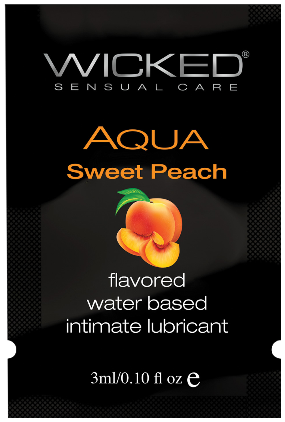 Гель-лубрикант Wicked Aqua на водной основе спелый персик 3 мл  - купить