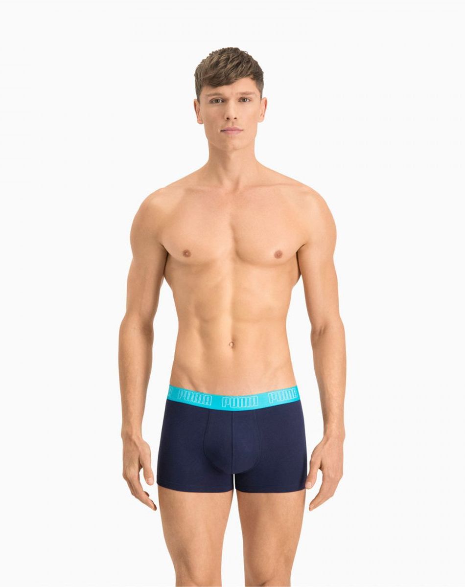 

Комплект трусов мужских PUMA 93501505 бирюзовых L 2 шт., Бирюзовый, Basic Trunk 2P