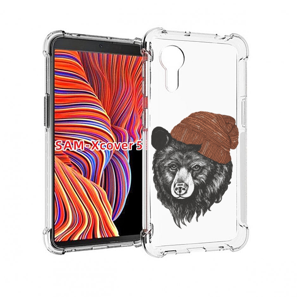 

Чехол MyPads Медведь в шапке 2 для Samsung Galaxy Xcover 5, Прозрачный, Tocco