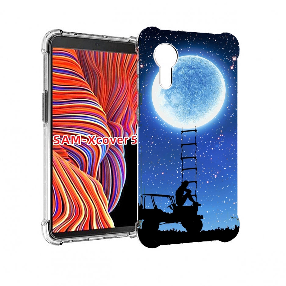 Чехол MyPads Машина-на-лун для Samsung Galaxy Xcover 5