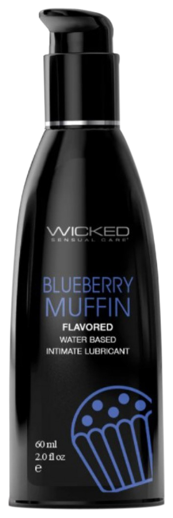 Купить Лубрикант с ароматом черничного маффина AQUA Blueberry Muffin 60 мл 198263, Wicked