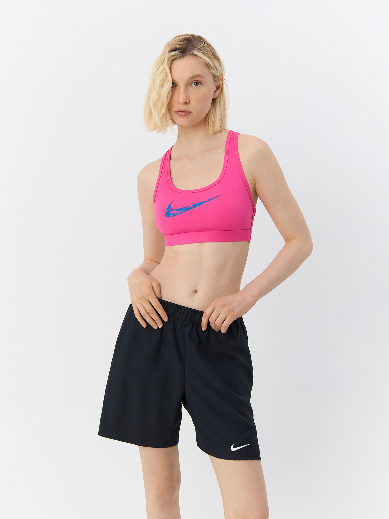 Топ женский Nike Swoosh Light Support FN2898 розовый XS