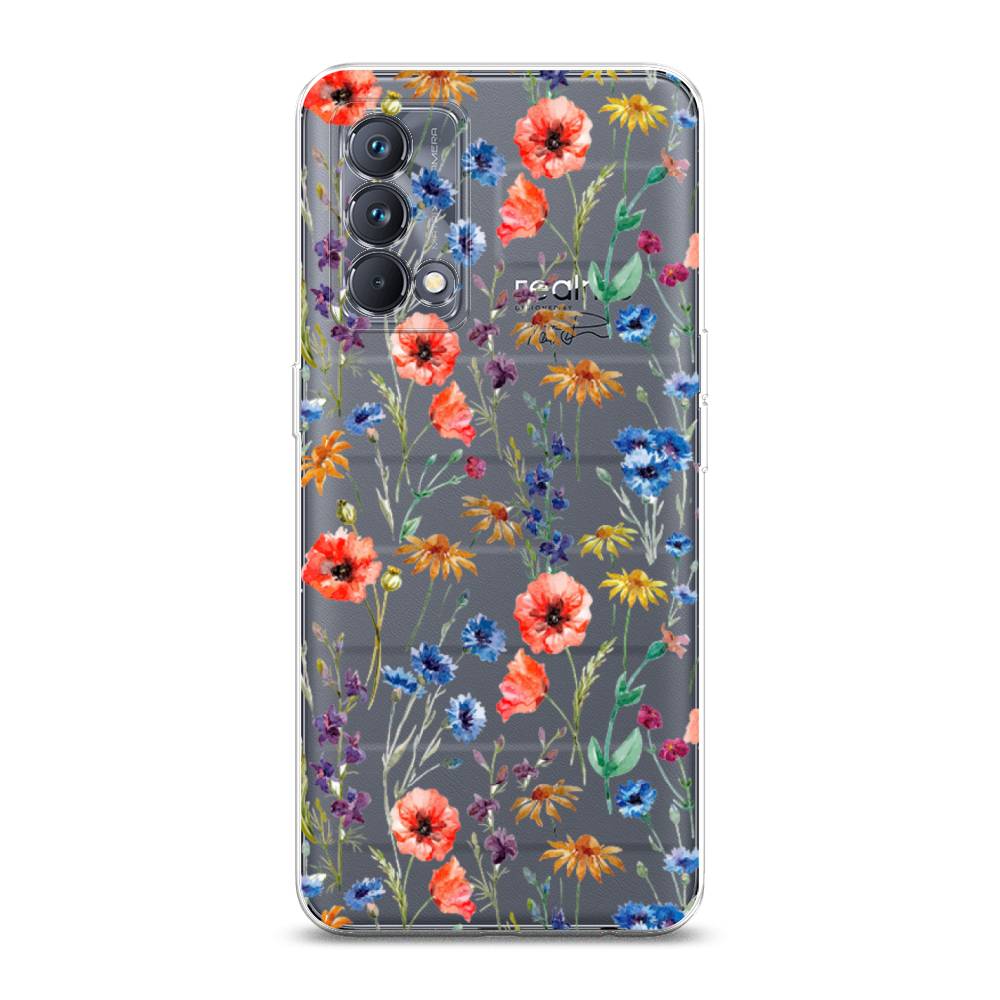 

Чехол Awog на Realme GT Master Edition "Маки и васильки фон", 2510450-8