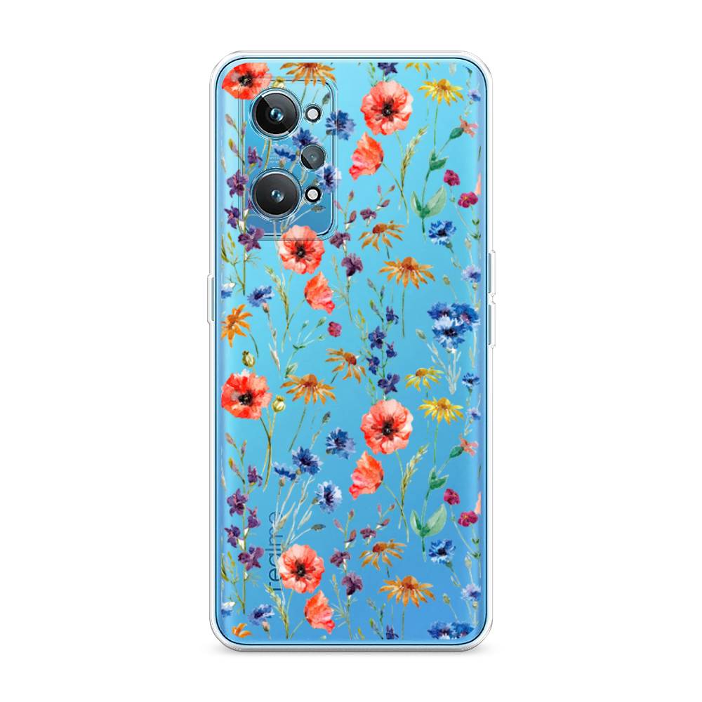

Чехол Awog на Realme GT 2 "Маки и васильки фон", 258550-8