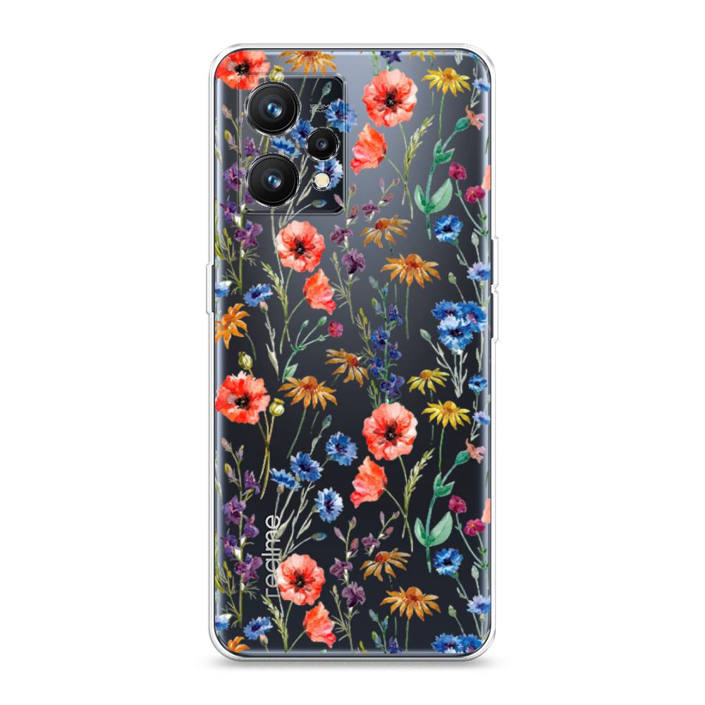 

Чехол Awog на Realme 9 "Маки и васильки фон", 257250-8