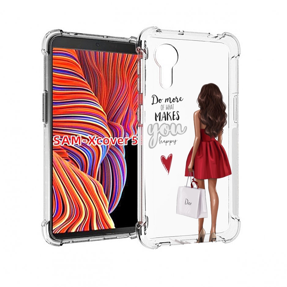 

Чехол MyPads Маленькие-радости женский для Samsung Galaxy Xcover 5, Прозрачный, Tocco