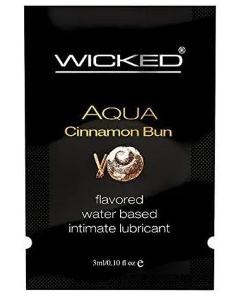 

Гель-лубрикант Wicked Aqua на водной основе булочка с корицей 3 мл