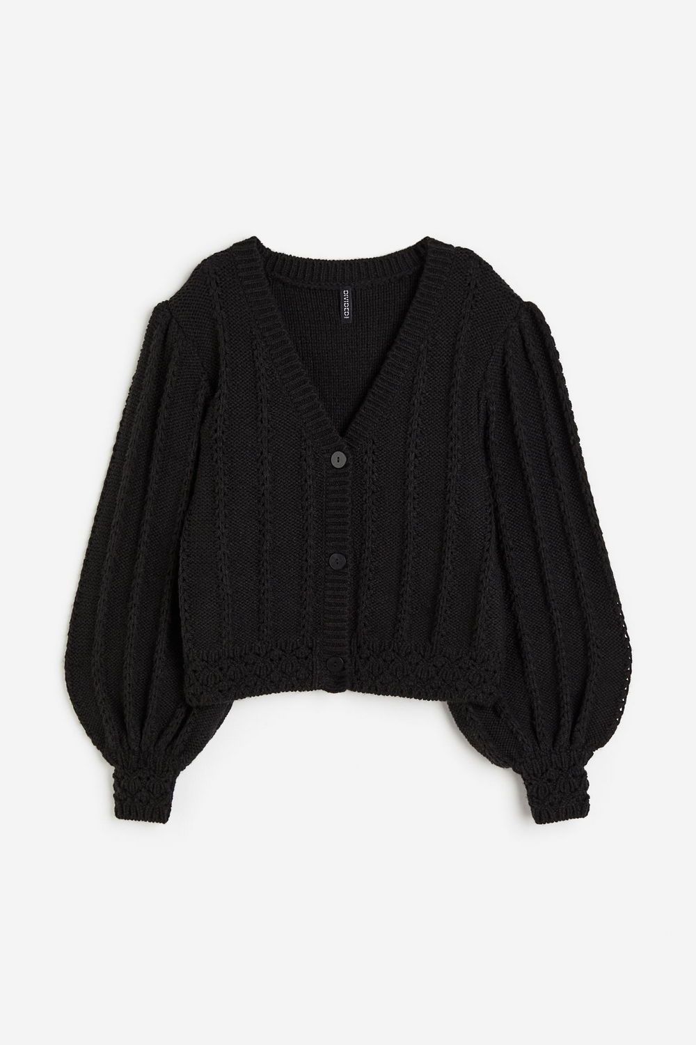

Кардиган женский H&M 1210961 черный M, 1210961