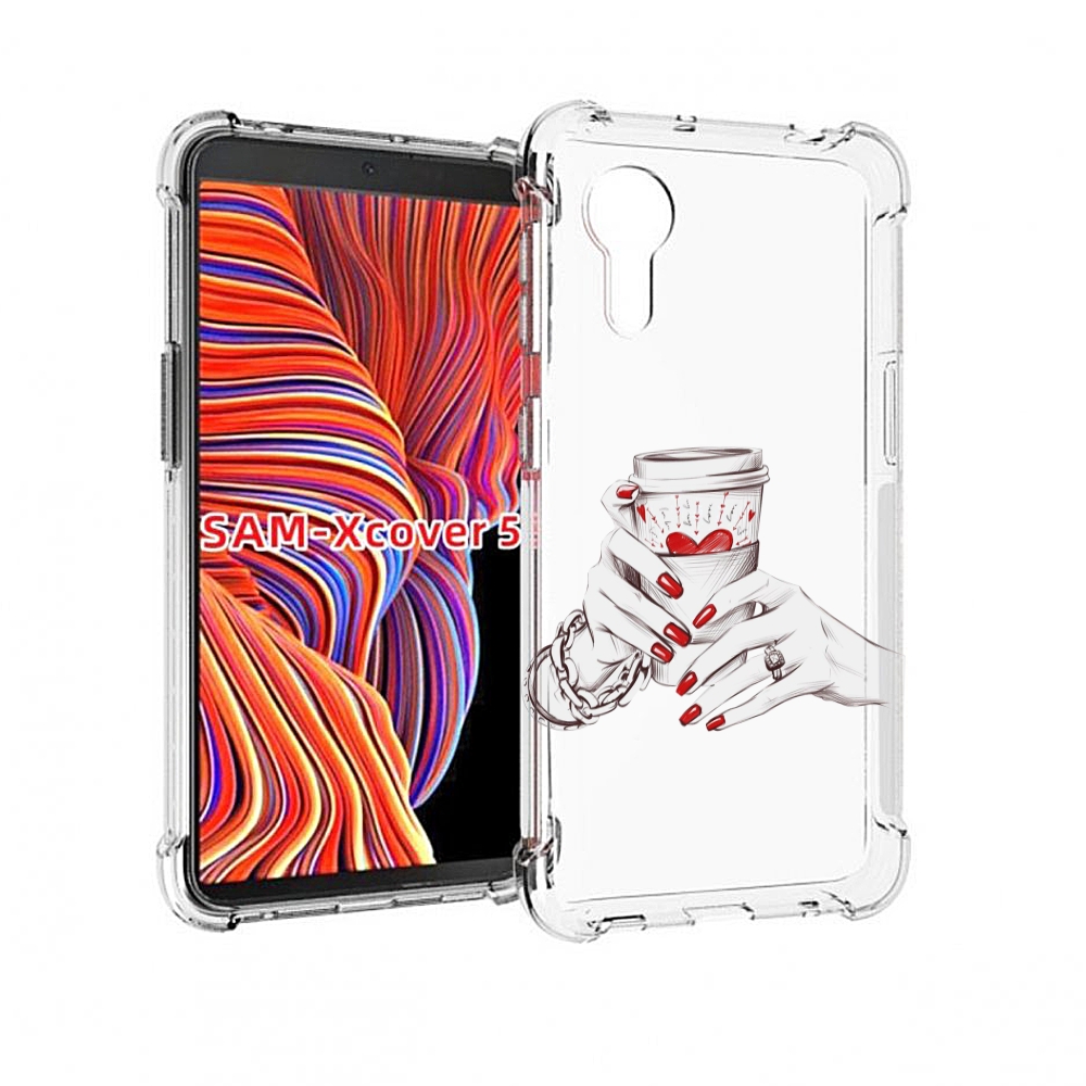 

Чехол MyPads Любовный-стакан для Samsung Galaxy Xcover 5, Прозрачный, Tocco
