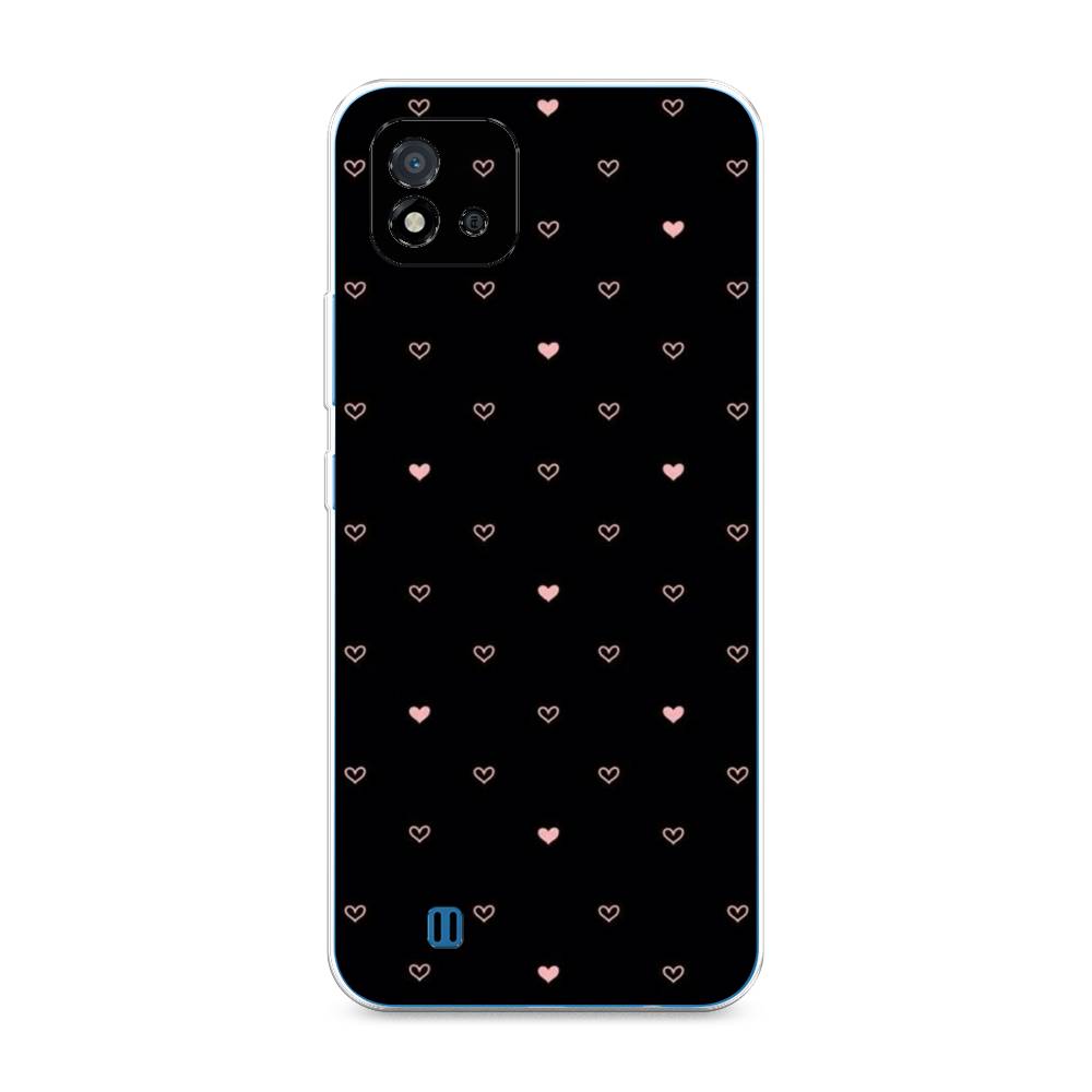 

Чехол Awog на Realme C20 "Черный фон и сердечки", Разноцветный, 254850-3