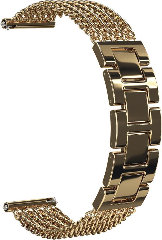 

Ремешок Four Chain 22 для Garmin Instinct (Золотой), Золотистый