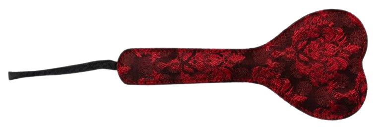Красная шлепалка-сердечко с цветочным принтом 28 см 184824