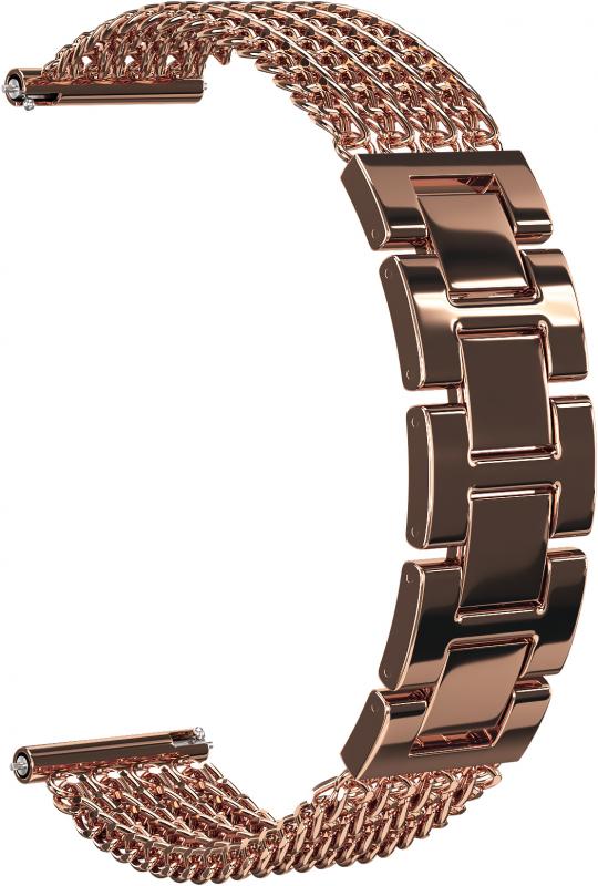 

Ремешок Four Chain 22 для FOSSIL Gen 4 (Розовое золото)