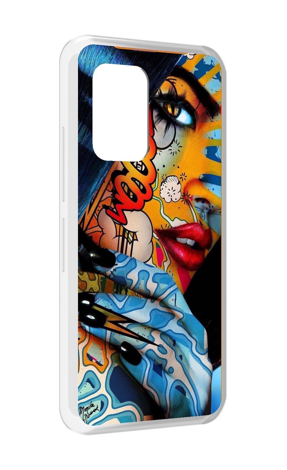 

Чехол MyPads девушка разрисованная краскам иженский для UMIDIGI Bison GT, Прозрачный, Tocco