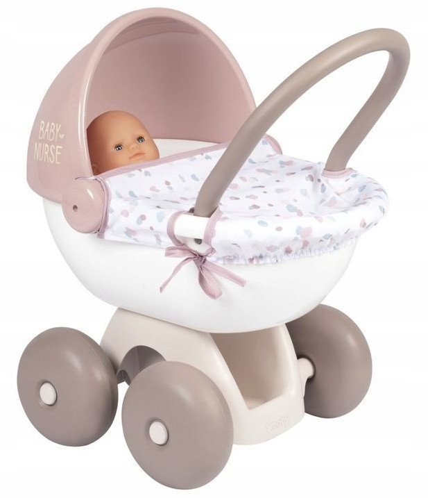 Коляска для кукол Smoby Baby Nurse 220377 с пластиковым козырьком