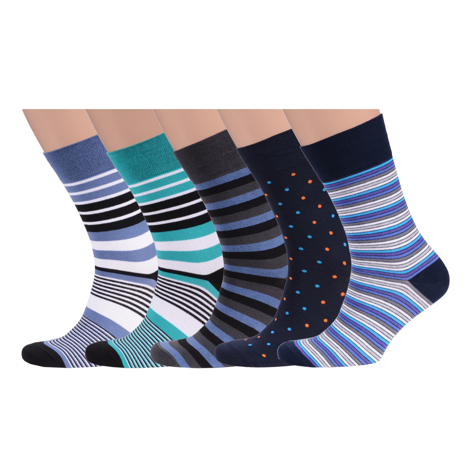 

Комплект носков мужских MoscowSocksClub msk-5М разноцветных 25, Бирюзовый;серый;синий, msk-5М