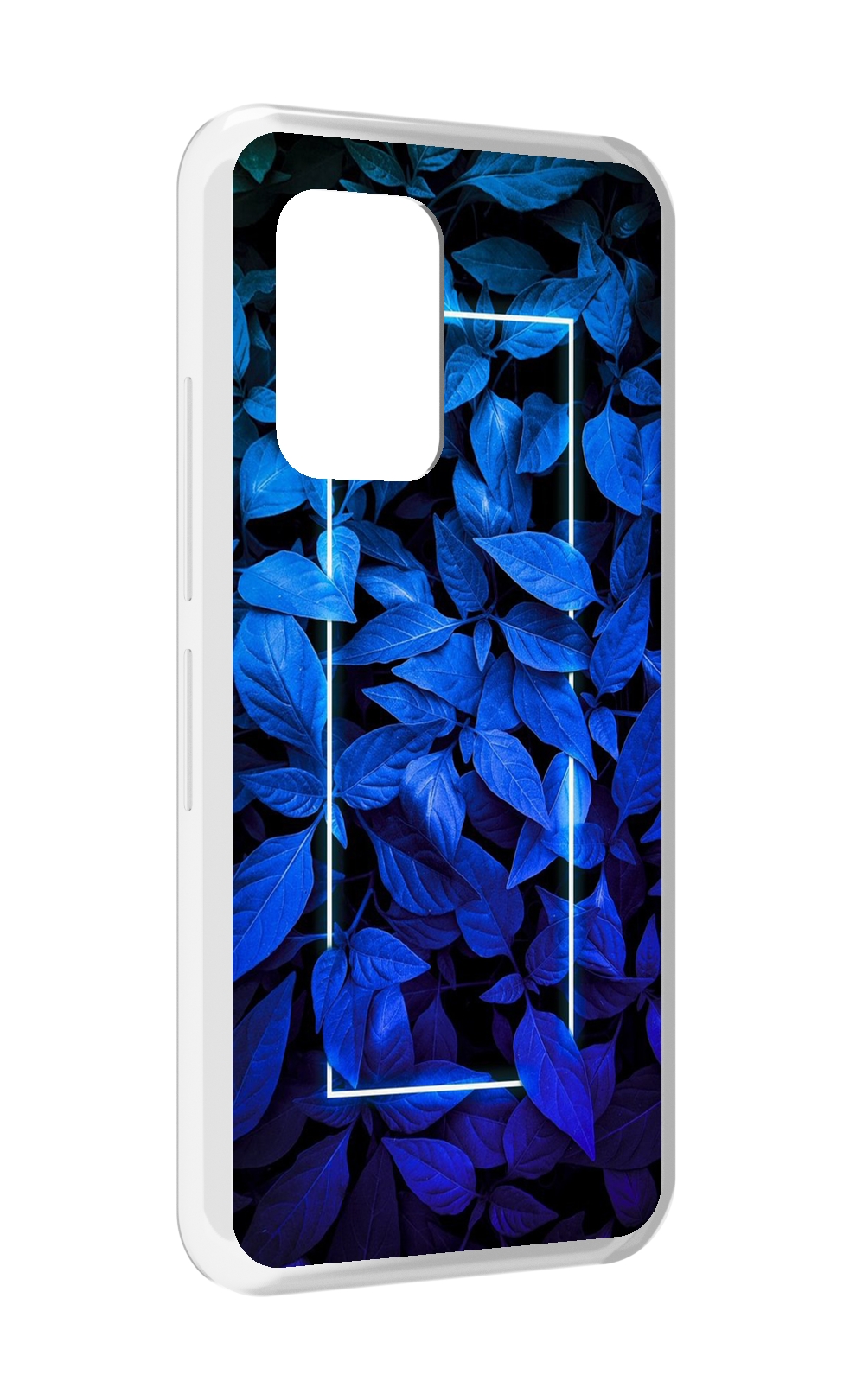

Чехол MyPads голубые цветочки неон для UMIDIGI Bison GT, Прозрачный, Tocco