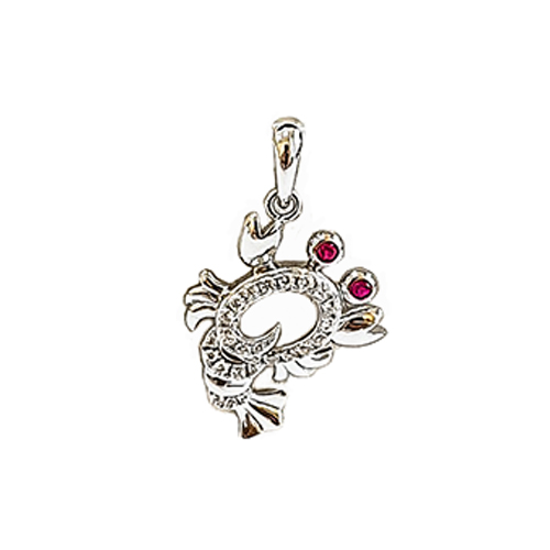 

Подвеска из серебра с рубином, фианитом 585Gold 703005992, 703005992