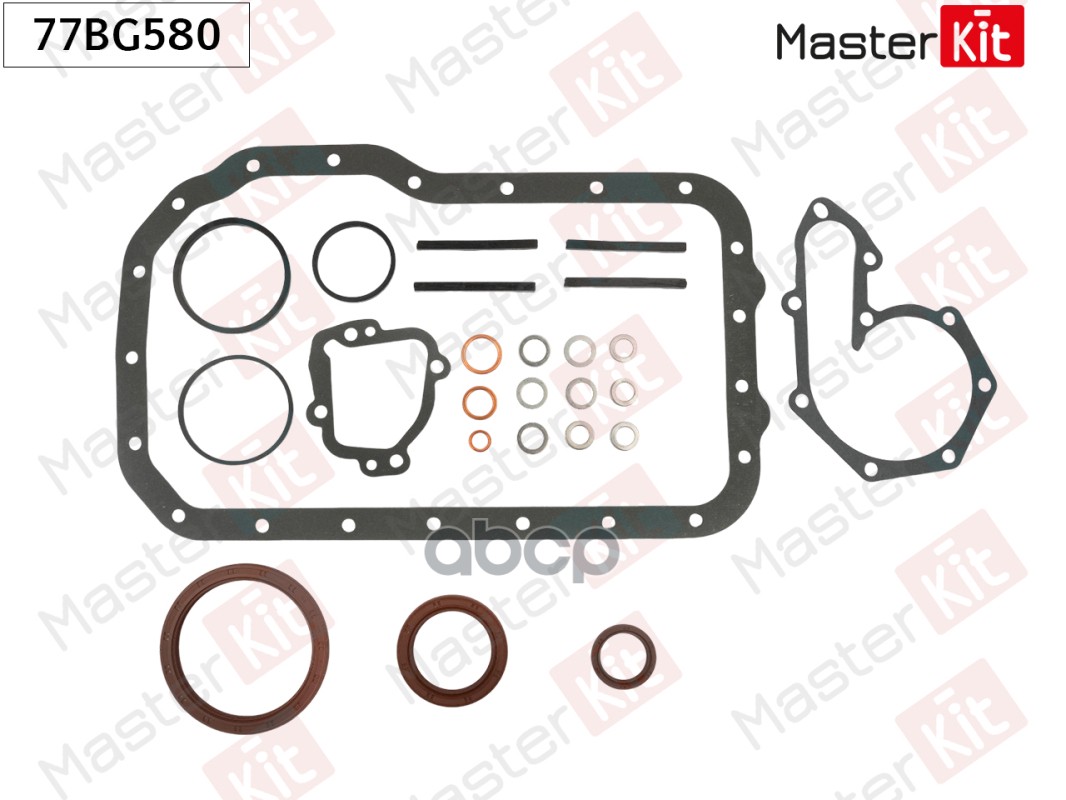 

Комплект Прокладок Блок-Картер Двигателя MasterKit арт. 77BG580