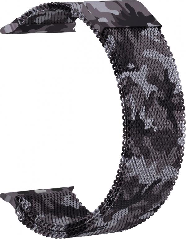 

Ремешок Milanese Loop для Apple Watch Series 7 45mm 42/44 (Серый камуфляж)