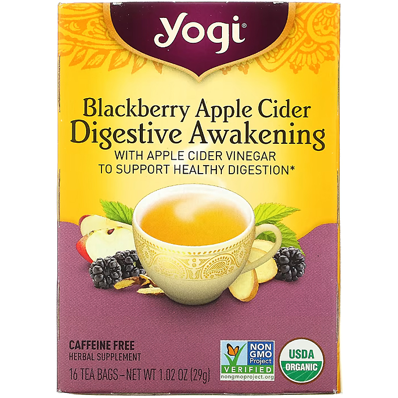 Чай в пакетиках Yogi Tea Digestive Awakening Пробуждение пищеварения, 16 пакетиков