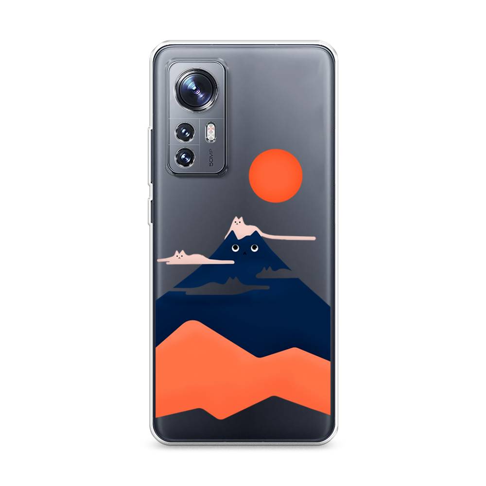

Чехол на Xiaomi 12 "Кот-гора", Черный;оранжевый, 316050-4