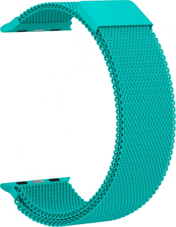 

Ремешок Milanese Loop для Apple Watch Series 7 45mm 42/44 (Мятный), Зеленый