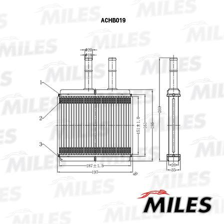 

Радиатор Miles ACHB019