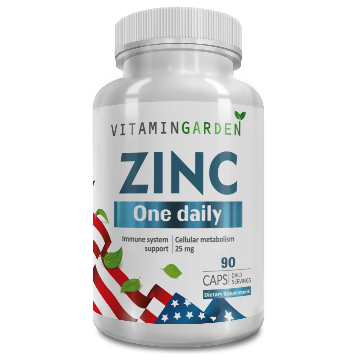

Цинк цитрат VITAMIN GARDEN Zinс citrate капсулы 90 шт., Zinс citrate