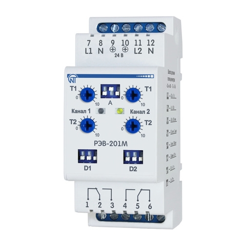 Реле врем. Новатек-Электро РЭВ-201М одноф. 220В (3425601201) реле времени новатек электро рэв 201м 3425601201