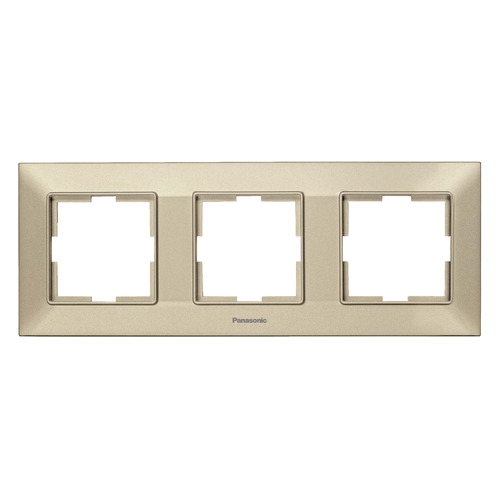 

Рамка Panasonic Arkedia Slim (WNTF08032BR-RU) 3x гориз.мон. пластик бронза (упак.:1шт), Серый, WNTF08032BR-RU