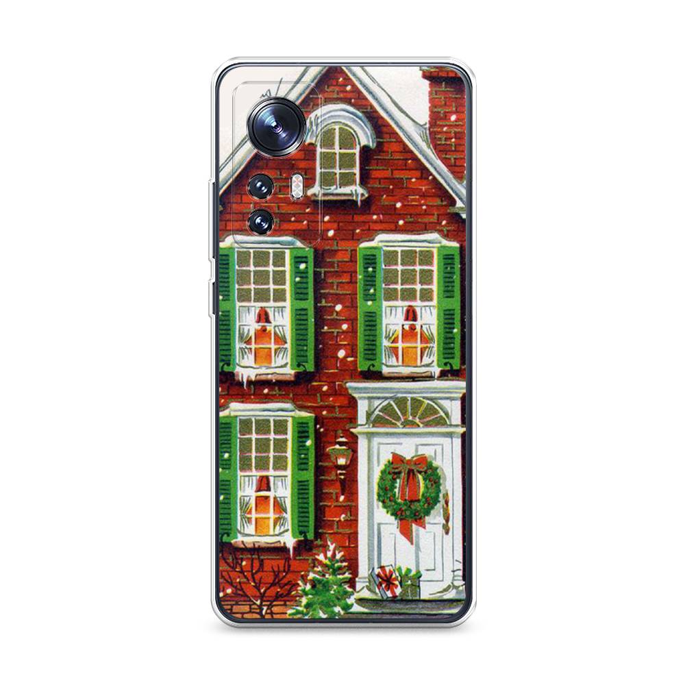 

Чехол на Xiaomi 12 "Рождественский дом", Зеленый;красный;белый, 316050-5